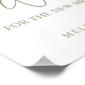 セージボホフラワーシンプルアドバイス結婚&ウィッシュ ポスター (角)