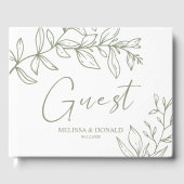 セージボホフラワーズシンプルボホ結婚ズ ゲストブック (正面)