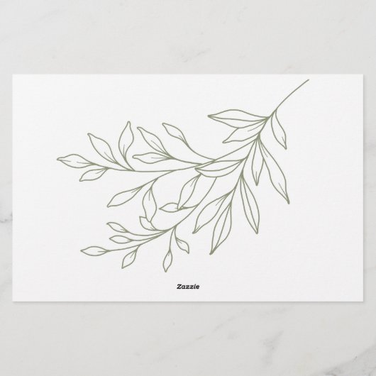 セージボホフラワーズデイトナイトアイディアシャワーゲーム 便箋 (裏面)