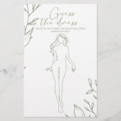 セージボホフラワーズブライダルゲーム推測ザ・ドレス チラシ (正面)