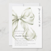セージボーエレガントバプテスマ招待状 招待状 (正面)