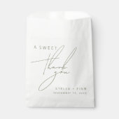 セージミニマルグリーンスウィートサンキュー結婚ズ フェイバーバッグ (正面)