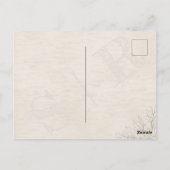 セージミニマルグリーンダスティバラウォーター結婚カラー ポストカード (裏面)