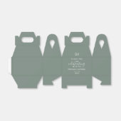 セージミニマルグリーンブランチ書道結婚ズ フェイバーボックス (折り畳みなし)