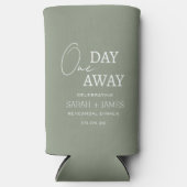 セージミニマルグリーンワンデイリハーサル遠くにディナー スリム缶クーラー (正面)