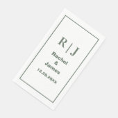 セージミニマル・グエレガントロモダンン・モノグラム結婚ズ (コーナー)