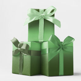 セージモダンと森林の緑のグラデーション ラッピングペーパーシート