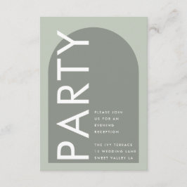 セージモダンアーチモス抽象芸術ジャパンディミニマリズム エンクロージャーカード