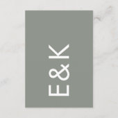 セージモダンアーチモス抽象芸術ジャパンディミニマリズム エンクロージャーカード (裏面)