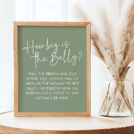 セージモダンオベビーシンプルベリー推測ゲーム ポスター