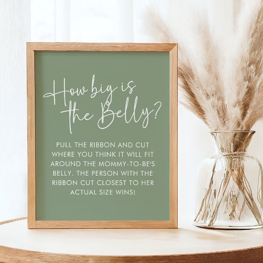 セージモダンオベビーシンプルベリー推測ゲーム ポスター