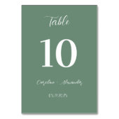 セージモダングエレガントユニークロ結婚ン テーブルナンバー (裏面)