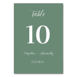 セージモダングエレガントユニークロ結婚ン テーブルナンバー