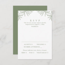 セージモダングミニマルリーン植物食 出欠カード