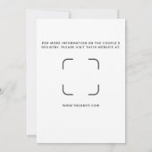 セージモダングリーンと金ゴールドシャワー招待状 招待状 (裏面)