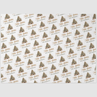 セージモダングリーンと銅クリスマスツリー 薄葉紙