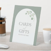 セージモダングリーンアーチ植物体結婚の贈り物 台座サイン (インサイチュ)