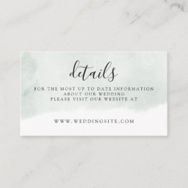 セージモダングリーンウォーター結婚カラー詳細 エンクロージャーカード