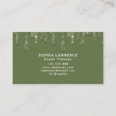 セージモダングリーングリッター 名刺 (裏面)
