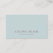 セージモダングリーンシンプルミニマリスト 名刺 (正面)