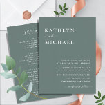 セージモダングリーンタイポグラフィ全結婚体 招待状<br><div class="desc">Sage Greenモダンタイポグラフィすべて1つのシンプル結婚式招待状カード。祝特別な日には、この美しい結婚式招待状のカードを使用してエレガント、あなたの特別な機会を美しく。すべての文字は、自分の詳細で簡単かつ迅速にパーソナライズするために事前に配置されている。これもし以上のカスタマイズまたは一致するアイテムが必要な場合は、alldaybreakfastzazzle@gmail.comにメールを送信して下さい – 私たちは望んで救済いる。</div>
