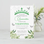 セージモダングリーンフローラ蝶キンセアニラ 招待状 (スタンド正面)