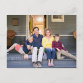 セージモダングリーンプレイドメリークリスマス ポストカード (裏面)