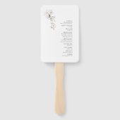 セージモダングリーンホワイトオーキズ結婚式 プログラム ハンドファン (裏面)