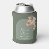 セージモダングリーンボヘミアンパンパスグラス結婚グラス 缶クーラー (缶裏面)