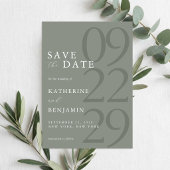 セージモダングリーンミニマ結婚リスト セーブザデート