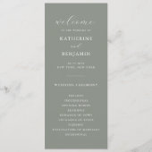 セージモダングリーンミニマ結婚リスト プログラム (正面)