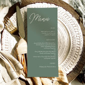 セージモダングリーンミニマ結婚リスト メニュー