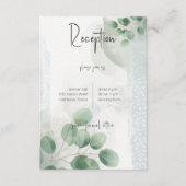 セージモダングリーンユーカリ&金ゴールド披露宴 エンクロージャーカード (正面)