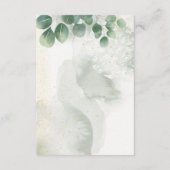 セージモダングリーンユーカリ&金ゴールド詳細 エンクロージャーカード (裏面)