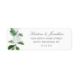 セージモダングリーンリースフローラ差出人住所 ラベル