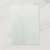 セージモダングリーンリー白フローラ結婚ズ エンクロージャーカード (裏面)