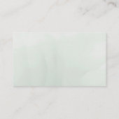 セージモダングリーンリー白フローラ結婚ズ プレイスカード (裏面)