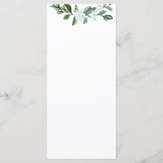 セージモダングリーンリー白フローラ結婚ズ メニュー (裏面)