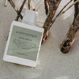 セージモダングリーン原料リスト製品ラベル スクエアシール