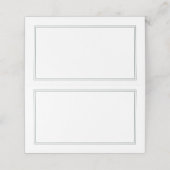 セージモダングリーン結婚ミニマ空白のリスト プレイスカード (外部開封)