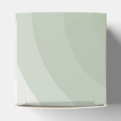 セージモダングリーン結婚モノグラム フェイバーボックス (上部)