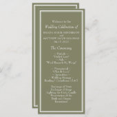 セージモダングリーン結婚式 プログラム (正面/裏面)