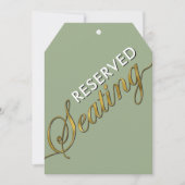 セージモダングリーン金ゴールドリザーブドシーティングラージラベル (正面)