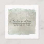 セージモダングリーン スクエア名刺 (正面)