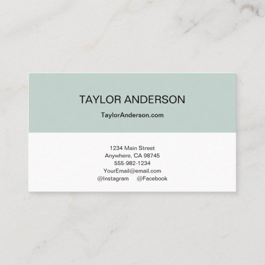 セージモダングリーン 名刺 (裏面)