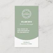 セージモダングリーン 名刺 (正面)