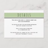 セージモダング結婚・グリーン詳細 エンクロージャーカード (正面)