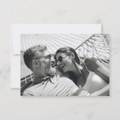 セージモダンティール(緑がかった色)グリーンジオメトリックシック結婚ズ セーブザデート (裏面)