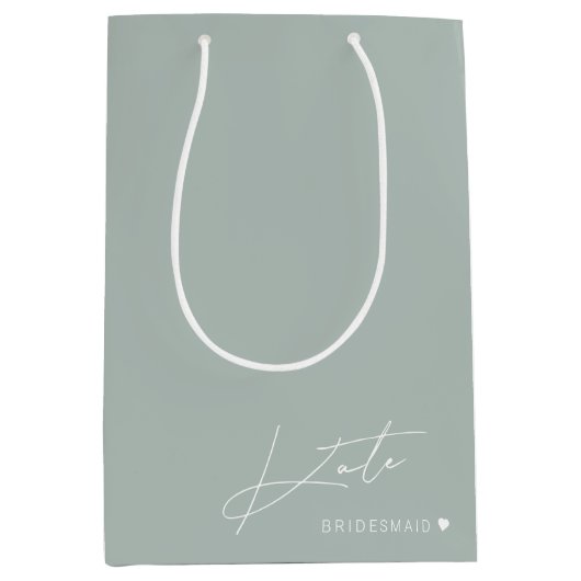 セージモダンブリデスメイド提案抱き枕 ミディアムペーパーバッグ (正面)