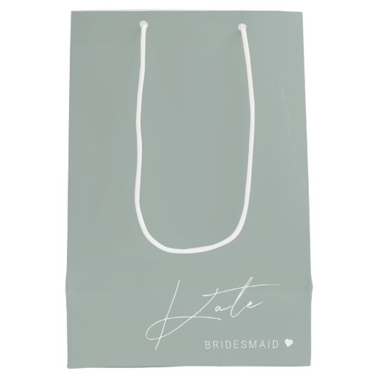 セージモダンブリデスメイド提案抱き枕 ミディアムペーパーバッグ (裏面)